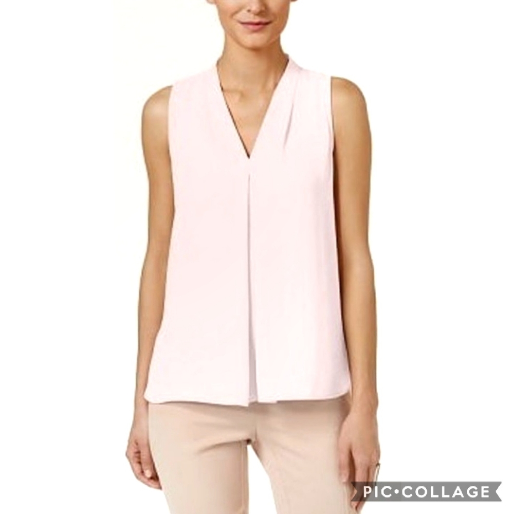 Vince Camuto Sleeveless Drape Front Blouse